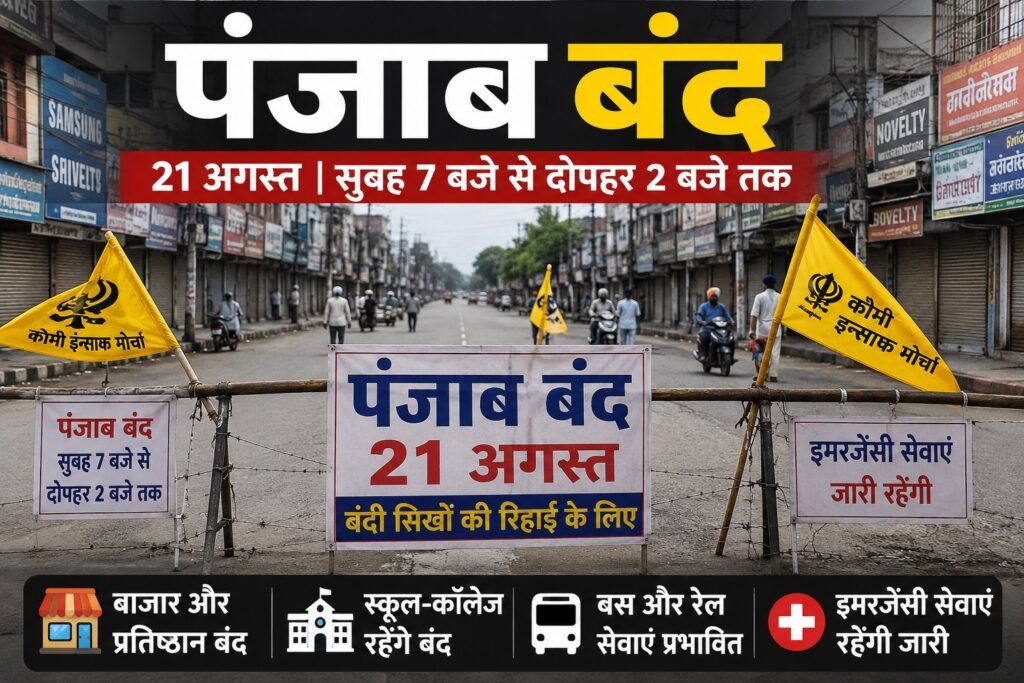 पंजाब बंद को लेकर बड़ा ऐलान: कई स्कूलों-कॉलेजों में छुट्टी की घोषणा, SGPC-अकाली दल ने दिया समर्थन 1 5 - Hindi News Express